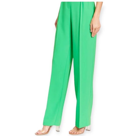 Amanda Uprichard designer Green Straight Leg Wallace Trousers M - Picture 3 of 12
